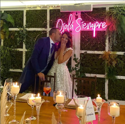 neones boda ojalá y siempre